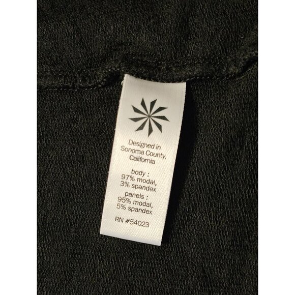 Athleta Pranayama Restore Rib WrapNirvana BLACK Cardigan Sweater Women's XS Boho - Picture 7 of 9